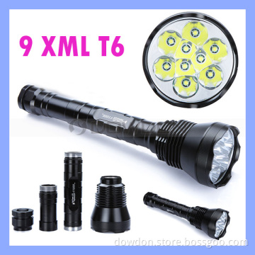 CREE Xml-T6 11000lm 9 LED Police Security LED Flashlight Torch